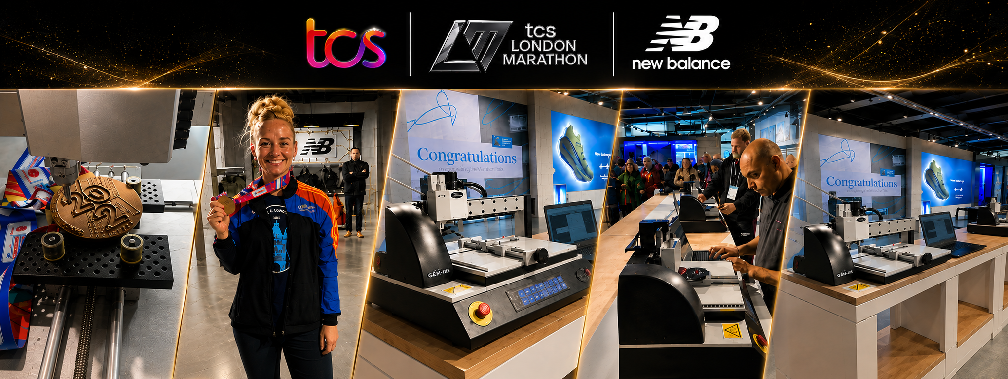 New Balance London Marathon Medal Engraving Live Event 19