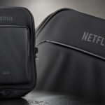 450 Rains bags professionally embossed by Krintech Ltd for a Netflix team corporate gifting project